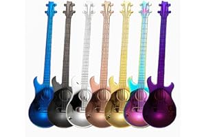 CHANEEHANN 7 Pièces Guitare Cuillères à Café, Cuillère à Café en Acier Inoxydable Coloré,Cuillère à Remuer pour La Maison