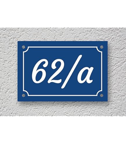 Targa Incisa Per Numero Civico Autoadesiva, 15 X 10 Cm, In Alluminio Spazzolato - Foto 6