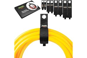 APROMISITH Kabel Organizer Kabelriemen, Hochleistungs-Aufbewahrungsgurte, Verstellbare Kabelhalter Kabelbinder für Verlängerungskabel, Schläuche, Seile, Keller, Werkstatt, Wohnmobil(2S,2M,2L,2XL)(8er-Packs)