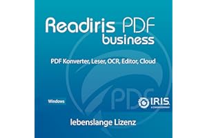 Readiris PDF Business : Premium PDF software inkl. OCR Modul - PDFs bearbeiten, erstellen, konvertieren, schützen, signieren für Windows