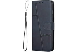 EVERAINY-EU Everainy Cover Compatibile per Xiaomi Redmi Note 11S/Note 11(6.43") Silicone Pelle Libro con Corda Bumper Motivo Flip Portafoglio Case Antiurto Resistente Magnetica Protettiva Custodia (Blu)