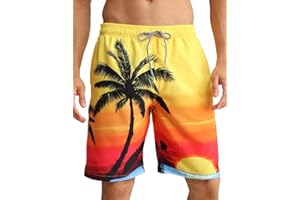 APTRO Maillot Short de Bain Homme Piscine Séchage Rapide Surf l'été Hawaïen Short de Plage Imprimé