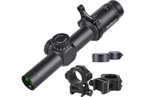 WestHunter Optics HD-S 1.2-6x24 LPVO Mirino Telescopico, 30 mm Tattico Precisione 1/2 MOA, Cannocchiali Compatta per Fucile