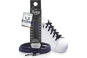 Leazy Cordones Elásticos sin Nudo para Zapatillas - Anclaje Sencillo en las Puntas - Cordones sin Atar para Niños y Adultos