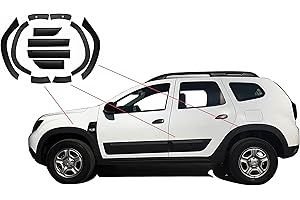 boa line Kit de carrosserie ABS de moulage d'aile et de porte 12 pièces, 2010-2017 pour Dacia Duster