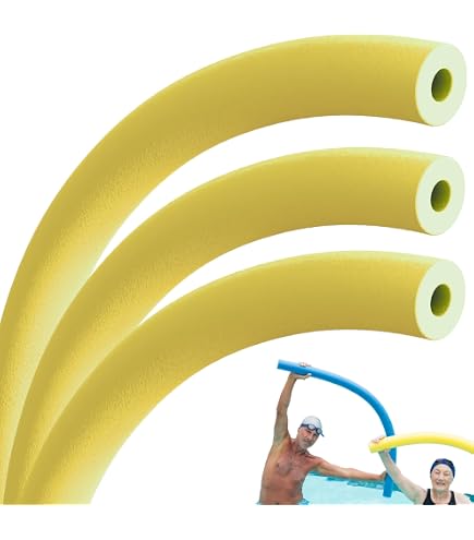 Acan Tradineur - Churro para Natación - Flotador de Espuma, Palo Flotador, Tubo Espuma para Piscina, Espagueti de Espuma - 6,5 x 150 cm - Color Amarillo