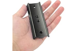 CCYLEZ 4.25in Jaskółczy Ogon, 108mm Teleskopowa Płyta Montażowa Jaskółczy Ogon, Płytka Jaskółczy Ogon z Gwintem 1/4 Cala do Teleskopu Równikowego Statyw Teodolitowy (Czarny)