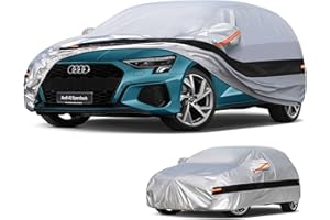 Holthly 10 strati Telo Copriauto per Audi A3 Sportback(1996-2025),100% copertura auto impermeabile,Telo Copri Auto per Esterno,impermeabile,protezione UV,antivento,antipolvere.
