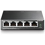 TP-Link Switch PoE (TL-SG1005P V2) 5 ports Gigabit, 4 ports PoE+, 65W pour tous les ports PoE, Boitier Métal, Installation fa