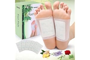‎MAGUJA Detox Fußpflaster maguja 100 Stück Bambusessig Deep Cleansing Foot Pads Stressabbau Tiefschlaf Fördert die Durchblutung Lindert Müdigkeit Entgiftungspflaster füße Fußpflege