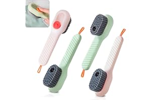 SANROLAX Schuhbürste 4 Stück, Haushaltsbürste Multifunktionale Bürsten Mit Weichen Borsten Weichen Borsten Schuhbürsten, Haushaltsbürste für Kleidung, Schuhen, Badezimmer