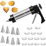 Pressa Biscotti Sparabiscotti Macchina per Biscotti in Acciaio Inox Pistola Sparabiscotti Professionale Presse per Biscotti P