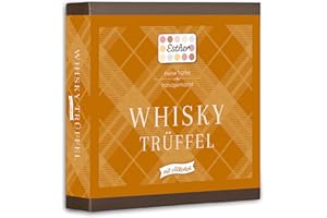 ‎ESTHER CONFISERIE Esther Whisky Trüffel 9er Präsentpackung mit Alkohol 100g | Pralinen und Trüffel mit Whisky Geschmack | Geschenkidee für Geburtstag, Vatertag, Muttertag | passendes Präsent für Opa, Papa, Freunde