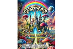 Pocket World: Adults & Kids Coloring Book, 100 Unique illustrations for Relaxation and Creativity