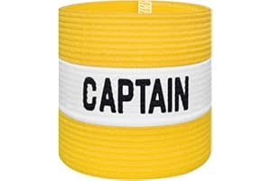 VerteLife Kapitänsband Spielführerbinde für Fußball und Rugby, Gummielastische Armbinde Kapitän Armbinde, Captains Armband für Erwachsene - Schwarz