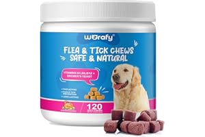 IDUCEN Flea and Tick Prevention for Dogs Chewables,(120PCS Chicken Flavor) Dog Flea & Tick Control Supplement, Safe and Natural Chews, Flea and Tick Chew for Dogs for All Breeds and Ages