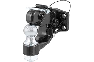 CURT 48180 Pintle Hitch with 1-7/8-Inch Trailer Ball, 16,000 lbs, Mount Required