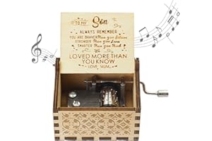 SYWAN You are My Sunshine Wood Music Boxes,Vintage Hand Crank Carved Musical Box for Birthday/Christmas/Valentine's Day Mother's Father's Day