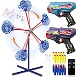 DX DA XIN Gioco di tiro a Razzo 5 6 7 8 9 10 + Anni Giocattoli per Bambini con bersagli rotanti 2 Giocattoli Pistola 20 Frecc