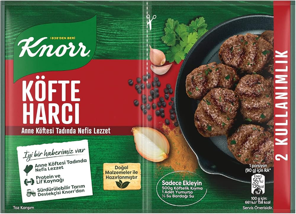 Knorr Köfte Harcı Anne Köftesi Tadında 2 Kullanımlık 82 g