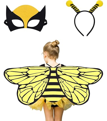 Costume D'ailes D'oiseau En Feutre - Cape Et Masque Pour Enfant - Dégusements, Halloween, Fêtes Thématiques - 5
