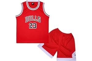 Mupopy Magliette e Pantaloni da Basket, Senza Maniche Maglia Completo Basket Bambino, Maglia Completino Basket Bambino Popolare
