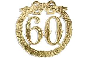 ‎KUNZE Walter Kunze Jubiläumszahl 60, Ø 13 cm, Gold, Jubiläumskranz