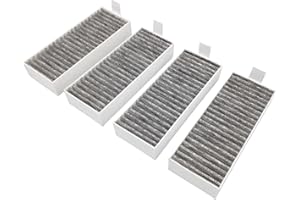 COOLPART 4 x Aktivkohlefilter passend für Siemens Clean Air HZ9VRCR0, HZ9VRCR1, HZ9VRUD0, 17004796, 17004798, 17007505 für Kochfelder mit Dunstabzug ED6, ED7, ED8, EH6, EH8, EX8