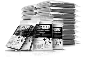 RE-GEN 20pc Kit Emergency Survival Individually Sealed MYLAR Foil Blankets - First Aid Travel Camping Sports Athletics Hiking Walking Climbing