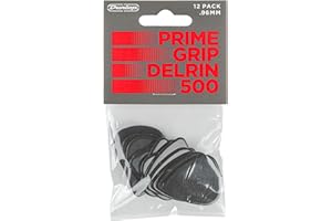 Jim Dunlop 450P096 Médiators Delrin 500 Prime Grip 0,96mm sachet de 12
