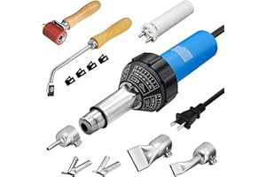 SWIGRANCE - 1600W Hot Air Plastic Welder, 110V Roofing Plastic Welding Kit, PVC TPO Vinyl, Hand Welding, Hot Air Heat Gun with Various