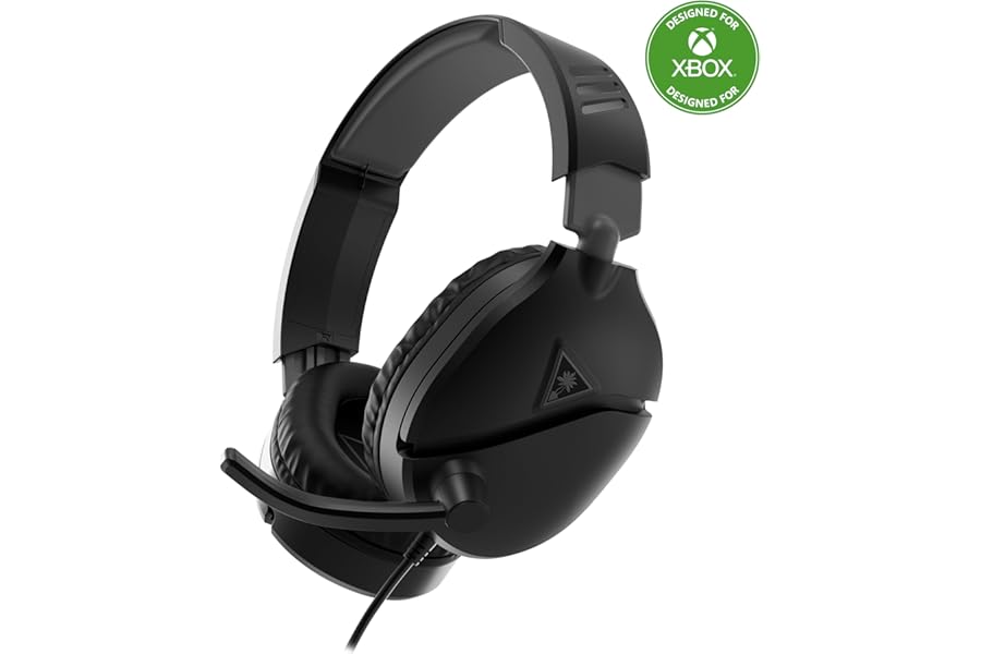 Turtle Beach Recon 70 Black Xbox Wired Gaming Headset. Officially Licensed for Xbox Series X or S and Xbox One