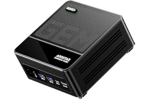 ‎AOOSTAR AOOSTAR GEM12+ 8845HS Mini PC, Schwarz Mini Gaming PC Ryzen 7 PRO 8845HS(8C/16T, bis zu 5.1Ghz), 32GB DDR5 RAM 1TB PCIE4.0 SSD Mini Computer 4K 4-Display/OCULINK/HD2.1/DP1.4/2*USB4/WiFi6/2*2,5G RJ45