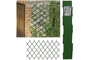 COMERCIAL CANDELA FELPUDOS Y ALFOMBRAS Celosia Extensible Plastica Color (1x3 Metros, Verde)