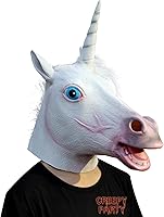 CreepyParty Deluxe Innovante Toussaint Costume Réunion Botanique Animalia Tête Masque Licorne