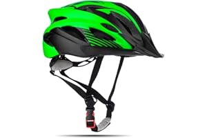 MOKFIRE Bike Helmet for Kids Youth Adult, Cycling Helmet Mountain Bicycle Helmet with Taillight Adjustable Dial Removable Visor (54-57CM)