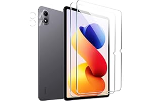 Rojeuinn Vetro Temperato per Xiaomi Redmi Pad 2 Pro 12.1" 2025 Pellicola Protettiva,2 Pezzi Vetro Temperato + 4 Pezzi Fotocamera Posteriore,Senza Bolle, Anti-Scratch,Durezza 9H