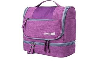 CYBERNOVA Bolsa de Aseo para Viajes, Kit Grande de Organizador cosmético Resistente al Agua, Bolsa de Aseo compacta Hombres y Mujeres