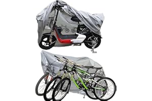 IATAHI Funda Bicicleta para Bicicletas,Funda Bicicleta Impermeable,Funda para Bicicletas Exterior,Funda de Bici Cubierta Protector,Protector al Aire Libre para Bici,Contra Sol,Lluvia, Polvo y Rayos UV