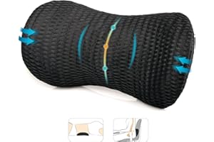 ‎AGOKUD AgoKud Lendenkissen, Lendenwirbelstützkissen für Bürostuhl und Autositz, Memory Foam Rückenstützkissen zur Linderung von Rückenschmerzen, verstellbares Rückenkissen zum Ausruhen, Schlafen, Reisen