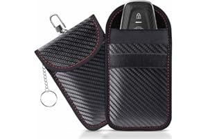 Voarge Etui antyRFID na kluczyk samochodowy, zestaw 2 sztuk, antykradzieżowa ochrona przed włamaniem do pilota samochodowego