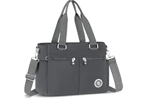 VOBUKE Bolso Bandolera Mujer Grande Casual Tote Bag Nailon Handbags Ligero Bolsos de Hombro con Múltiples Bolsillos Crossbody Mujer con Correa Ajustable para Shopper Viajes