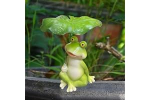 YARTEIM Gartenteich Deko Frosch Figur, Frosch Gartendeko Für Draußen Wetterfest, Teich Deko Frösche Figuren, Harz Frösche Statue Garten Deko, Froschfigur Gartenstatue Für Miniteich Springbrunnen Balkon Office