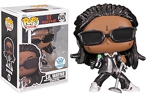 FUNKO POP - POPSPLANET Funko Lil Wayne Pop! Rocks Vinyl - Statuetta Lil Wayne con Lollipop Esclusiva, 9 cm