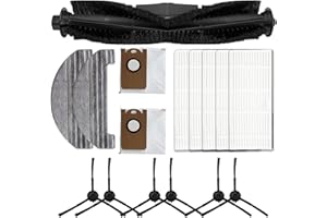 GYing Cepillo de Rodillo Principal, Cepillo Lateral, Filtro HEPA, fregonas, Bolsa para Polvo, Robot Aspirador para aspiradora Ultenic T10, Accesorios de Repuesto