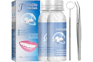 TUBAWD Temporary Tooth Filling, Tooth Filling Repair Kit, Tooth Repair Kit Dental Repair Solution for Missing Fill Gaps & Replace Chipped Teeth with False Teeth & Fillers