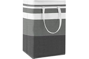 BIEPIS Foldable Laundry Basket Slim 75L Large Clothes Laundry Hamper with Extended Handles Tall Washing basket Collapsible Dirty Clothes Storage Bin Laundry Bags