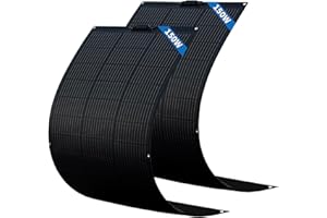 FIREFLY ENERGY 300W (Paquete de 2 de 150 Vatios) Módulo Solar Flexible Módulo Solar Monocristalino Módulo Fotovoltaico Módulo Solar para Caravanas, Barcos, Tejados