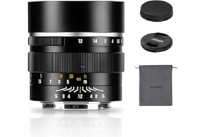 7artisans 50mm F1.2 Objectif APS-C 32° à Mise au Point Manuelle et Grande Ouverture, Compatible avec Les appareils Photo Sony A6000/A5000/A3000/Nex (a6700, nex-5t, nex-3n, nex-6, nex-5r, nex-5n)