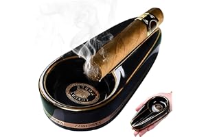 Hperu Cigarraskfat, askfat för cigarr för män, askfat, askfat, cigarr, cigarrtillbehör